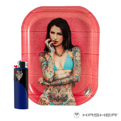 J rolling tray with Kasher Lighter