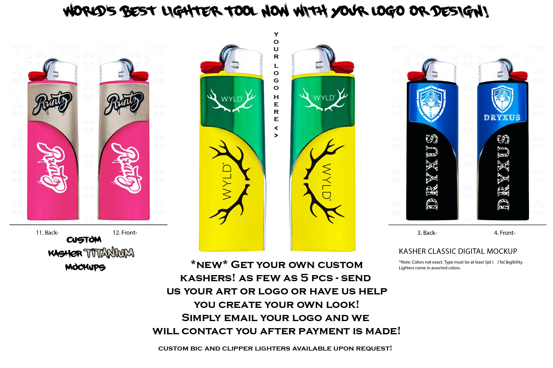 CUSTOM Kasher® Lighter Tools